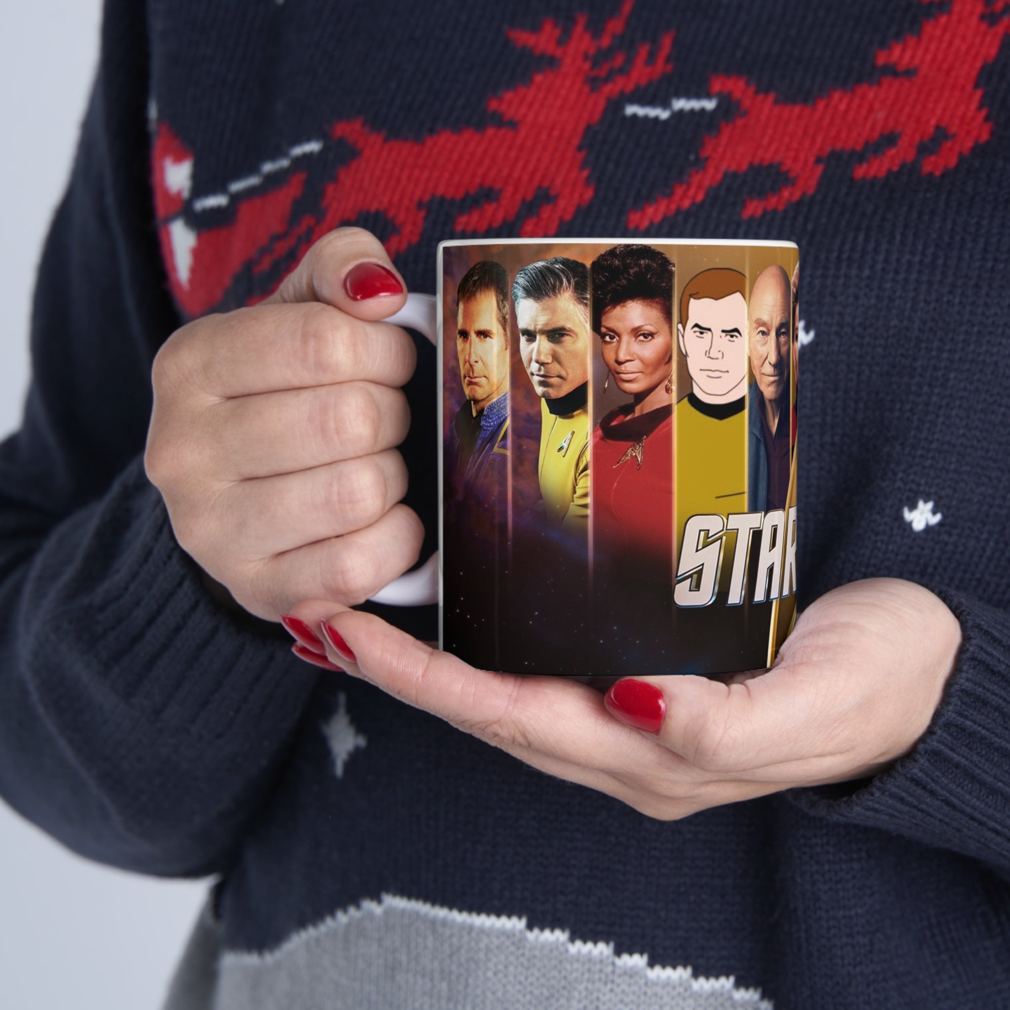 Star Trek Collection- USS Enterprise White Ceramic Mug - Creations by Chris and Carlos